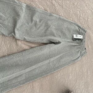 Adidas Gray Striped Jogger Pants